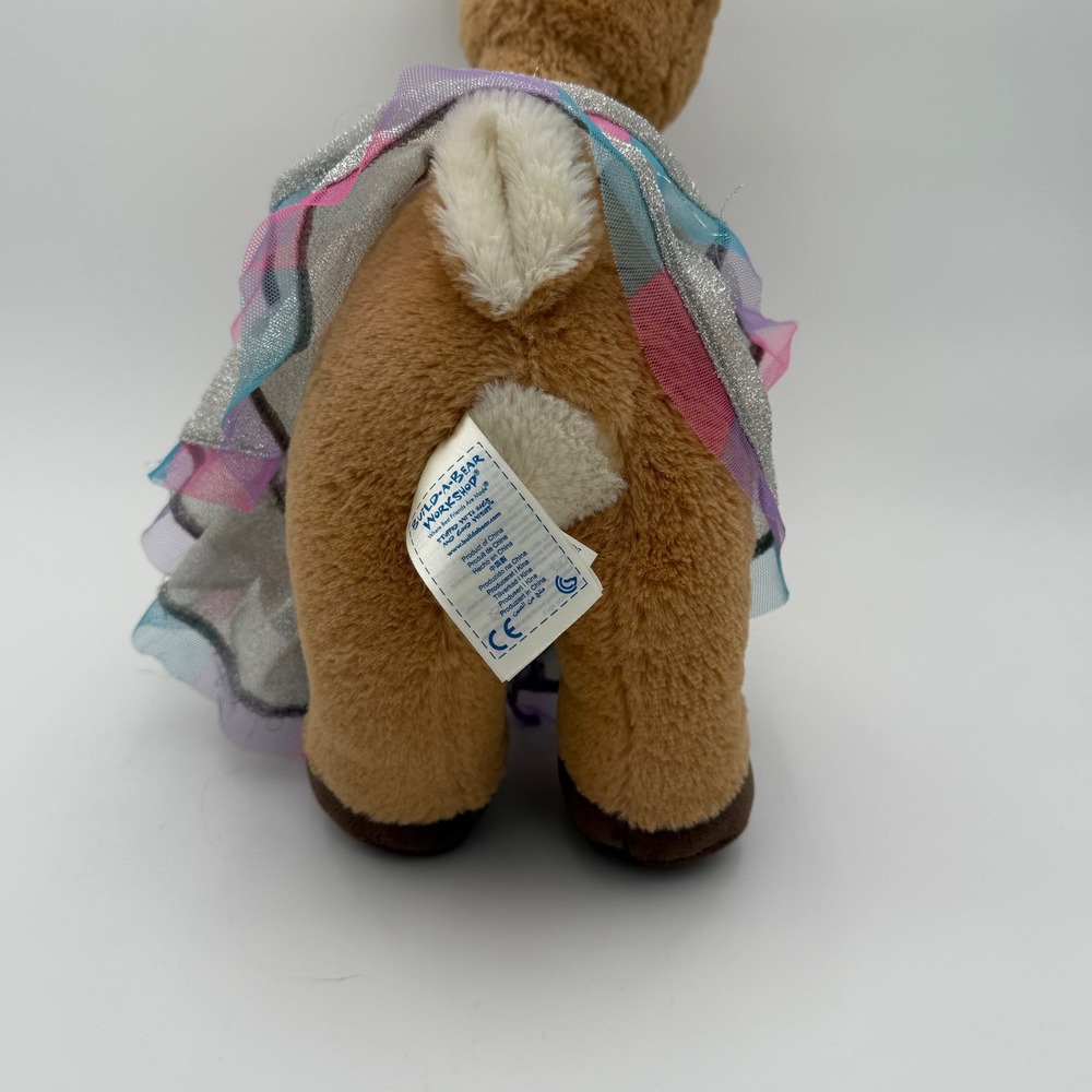 2014 Build a Bear Rudolph the Red Nosed Reindeer Clarice Plush Toy Sparkly Tutu - Picture 4 of 11